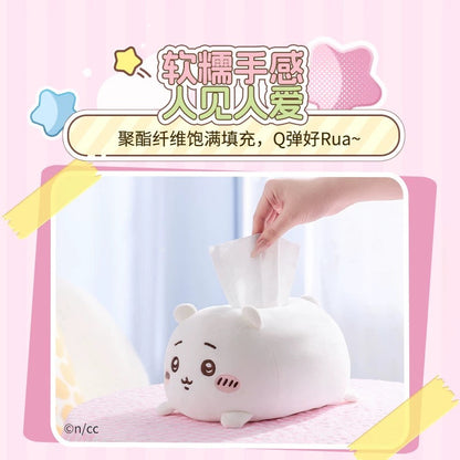 ChiiKawa X Miniso | ChiiKawa Hachiware Usagi Cotton Tissue Paper Box Holder - Kawaii Items doll  WinnieTheBirds Toy Shop