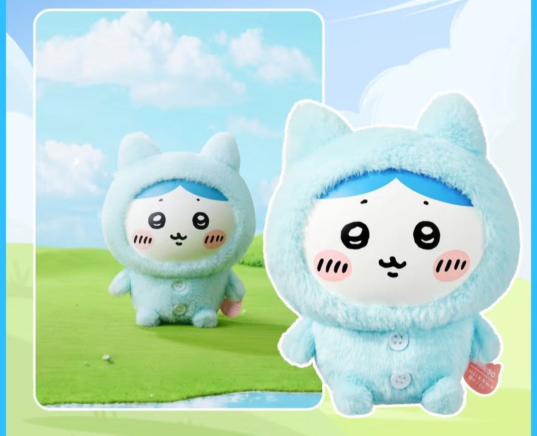 ChiiKawa X Miniso Plush Pajamas Party Series | ChiiKawa Hachiware Usagi Momonga Kurimanju Rakko Plastic Plush Doll Kawaii Items Room Decoration doll  WinnieTheBirds Toy Shop
