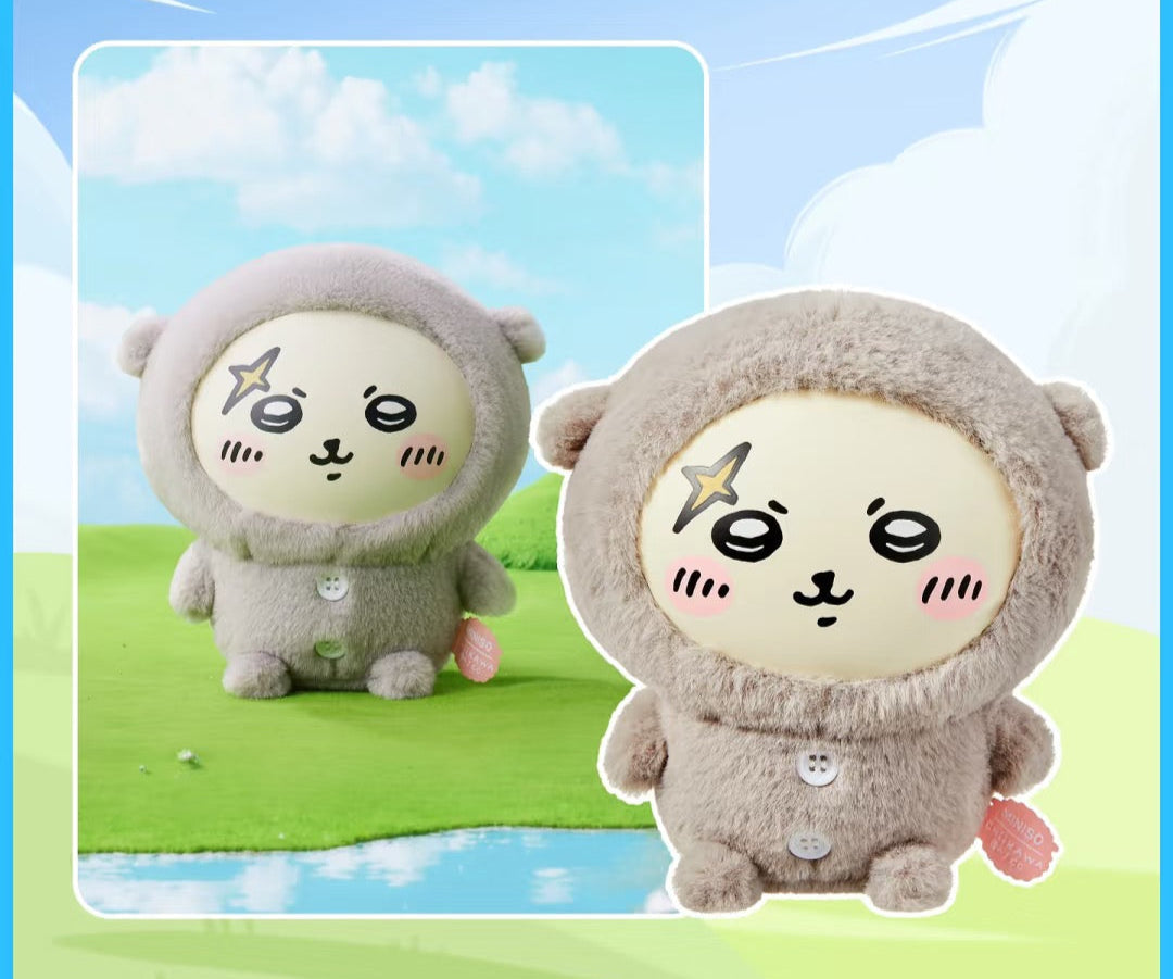 ChiiKawa X Miniso Plush Pajamas Party Series | ChiiKawa Hachiware Usagi Momonga Kurimanju Rakko Plastic Plush Doll Kawaii Items Room Decoration doll  WinnieTheBirds Toy Shop