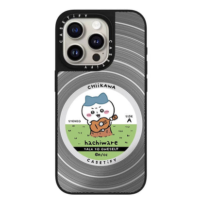 Japanese Cartoon ChiiKawa Mirror Phone Case | ChiiKawa Hachiware Usagi Pajamas Party and Music - iPhone Case 11 12 13 14 15 16 Pro Promax WinnieTheBirds Toy Shop