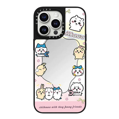 Japanese Cartoon ChiiKawa Mirror Phone Case | ChiiKawa Hachiware Usagi Medley Series 3 - iPhone Case 11 12 13 14 15 16 Pro Promax WinnieTheBirds Toy Shop