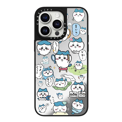 Japanese Cartoon ChiiKawa Mirror Phone Case | ChiiKawa Hachiware Usagi Medley Series 2 Pajamas - iPhone Case 11 12 13 14 15 16 Pro Promax WinnieTheBirds Toy Shop