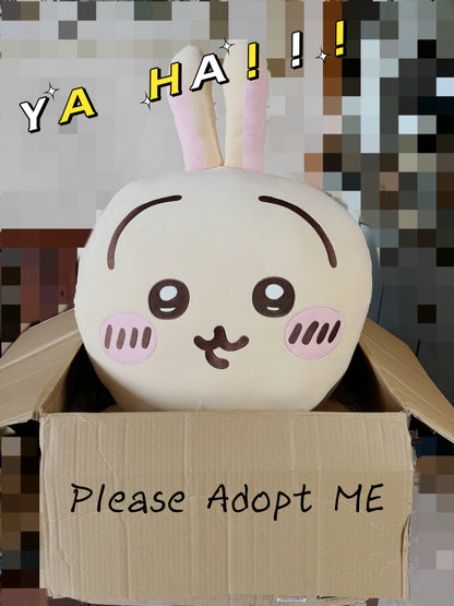 ChiiKawa X Miniso | ChiiKawa Hachiware Usagi -  90cm Super Giant Sitting Plush Doll Kawaii items Room Decoration doll  WinnieTheBirds Toy Shop
