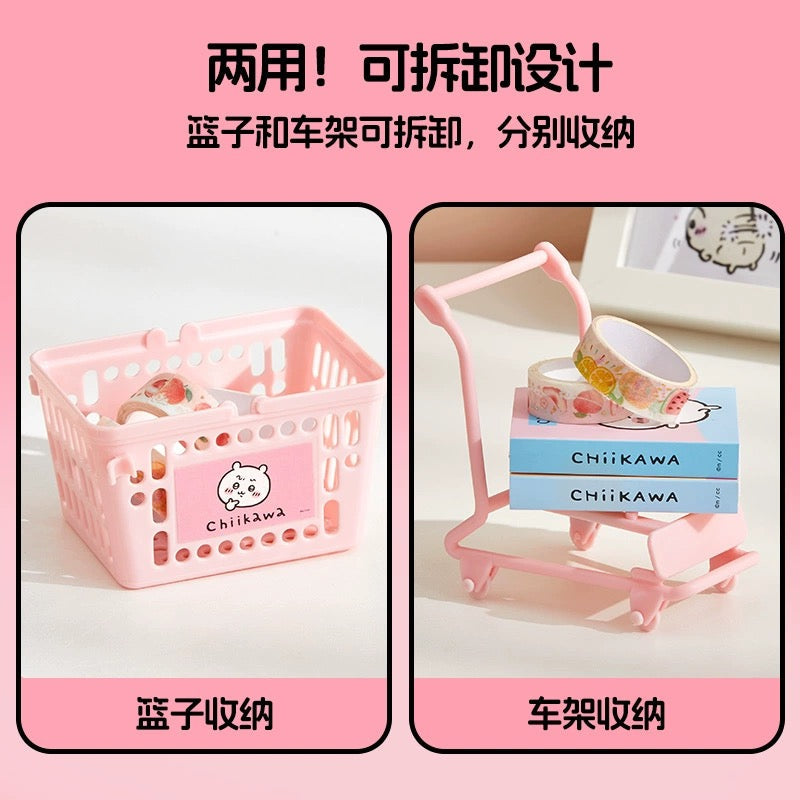 ChiiKawa X Miniso | ChiiKawa Hachiware Usagi Mini Shopping Car - Kawaii items Room Decoration