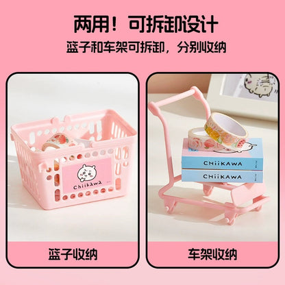 ChiiKawa X Miniso | ChiiKawa Hachiware Usagi Mini Shopping Car - Kawaii items Room Decoration