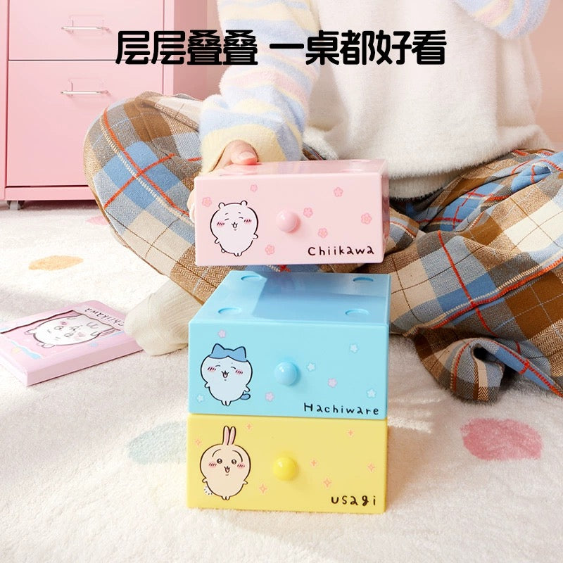 ChiiKawa X Miniso | ChiiKawa Hachiware Usagi Single Storage Drawer - Kawaii Desk Helper items Room Decoration