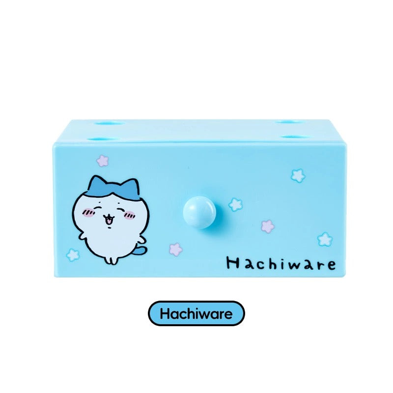 ChiiKawa X Miniso | ChiiKawa Hachiware Usagi Single Storage Drawer - Kawaii Desk Helper items Room Decoration  WinnieTheBirds Toy Shop