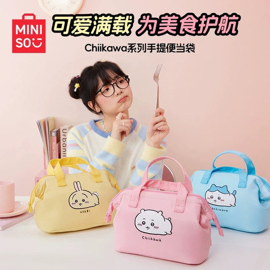 ChiiKawa X Miniso | ChiiKawa Hachiware Usagi Lunch Bag - Kawaii items Room Decoration