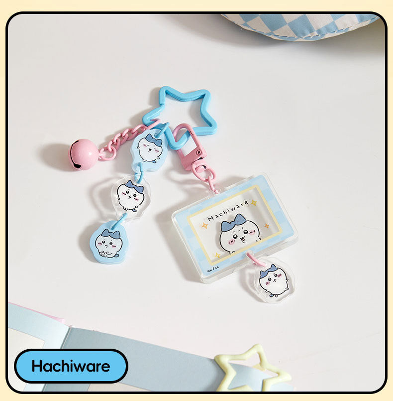 ChiiKawa X Miniso | ChiiKawa Hachiware Usagi Star Acrylic Keychain - Kawaii items Room Decoration