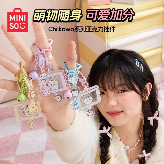 ChiiKawa X Miniso | ChiiKawa Hachiware Usagi Star Acrylic Keychain - Kawaii items Room Decoration