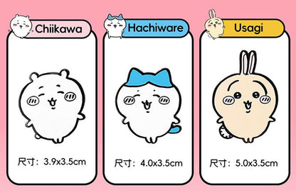 ChiiKawa X Miniso | ChiiKawa Hachiware Usagi Metal Pins - Kawaii items Room Decoration