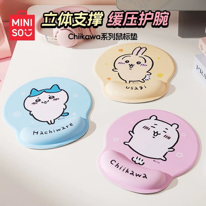 ChiiKawa X Miniso | ChiiKawa Hachiware Usagi Mouse Pad with Hand Pillow - Kawaii items Room Decoration