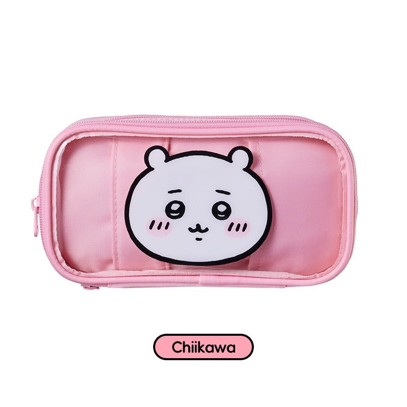 ChiiKawa X Miniso | ChiiKawa Hachiware Usagi Plastic Pencil Case Bag - Kawaii items Room Decoration  WinnieTheBirds Toy Shop