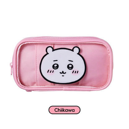 ChiiKawa X Miniso | ChiiKawa Hachiware Usagi Plastic Pencil Case Bag - Kawaii items Room Decoration  WinnieTheBirds Toy Shop