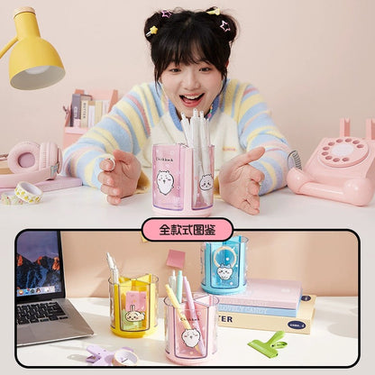 ChiiKawa X Miniso | ChiiKawa Hachiware Usagi Spin Pen Holder - Kawaii  Stationery Stand items Room Decoration