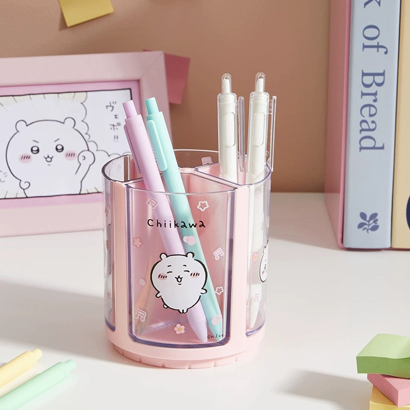 ChiiKawa X Miniso | ChiiKawa Hachiware Usagi Spin Pen Holder - Kawaii  Stationery Stand items Room Decoration