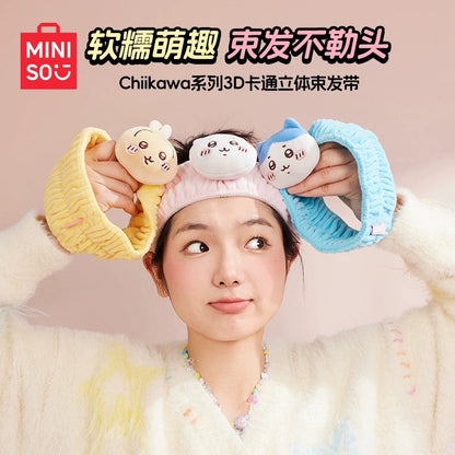 ChiiKawa X Miniso | ChiiKawa Hachiware Usagi Headband - Makeup Kawaii items Room Decoration doll