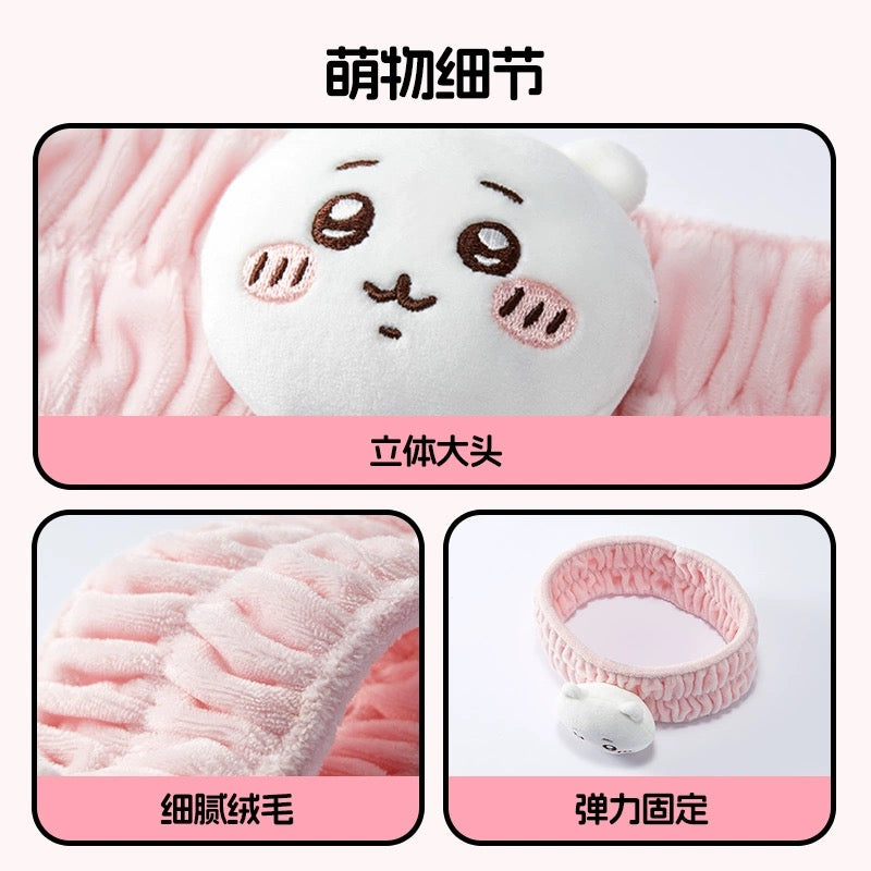 ChiiKawa X Miniso | ChiiKawa Hachiware Usagi Headband - Makeup Kawaii items Room Decoration doll