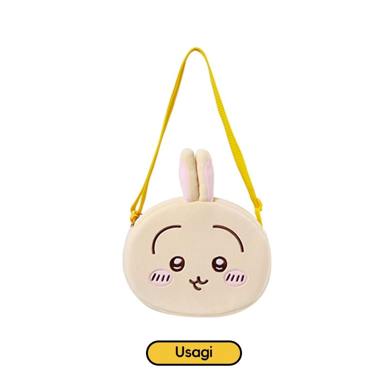 ChiiKawa X Miniso | ChiiKawa Hachiware Usagi Big Head Shoulder Bag - Kawaii items Room Decoration  WinnieTheBirds Toy Shop