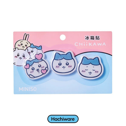 ChiiKawa X Miniso | ChiiKawa Hachiware Usagi Big Head Fridge Magnet - Kawaii items Room Decoration  WinnieTheBirds Toy Shop