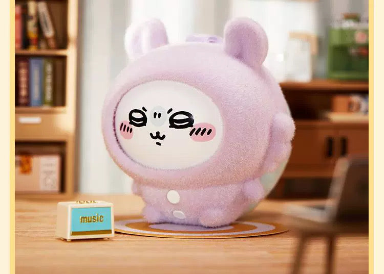 ChiiKawa X Miniso Plush Pajamas Party Series | ChiiKawa Hachiware Usagi Momonga Kurimanju Rakko Plastic Plush Doll Changing Face Mystery Box Kawaii Items Room Decoration doll  WinnieTheBirds Toy Shop