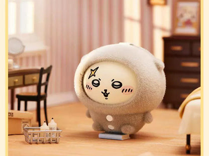 ChiiKawa X Miniso Plush Pajamas Party Series | ChiiKawa Hachiware Usagi Momonga Kurimanju Rakko Plastic Plush Doll Changing Face Mystery Box Kawaii Items Room Decoration doll  WinnieTheBirds Toy Shop