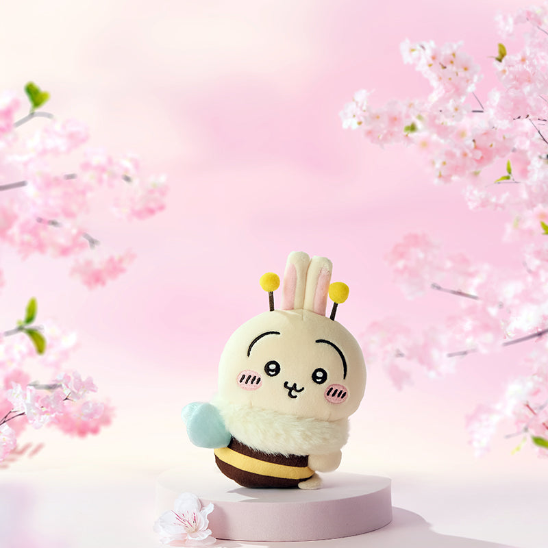 ChiiKawa X Miniso Sakura Limited Series | ChiiKawa Hachiware Usagi Honey Bee - Costume Plush Hair Clip Kawaii Items Room Decoration Item  WinnieTheBirds Toy Shop