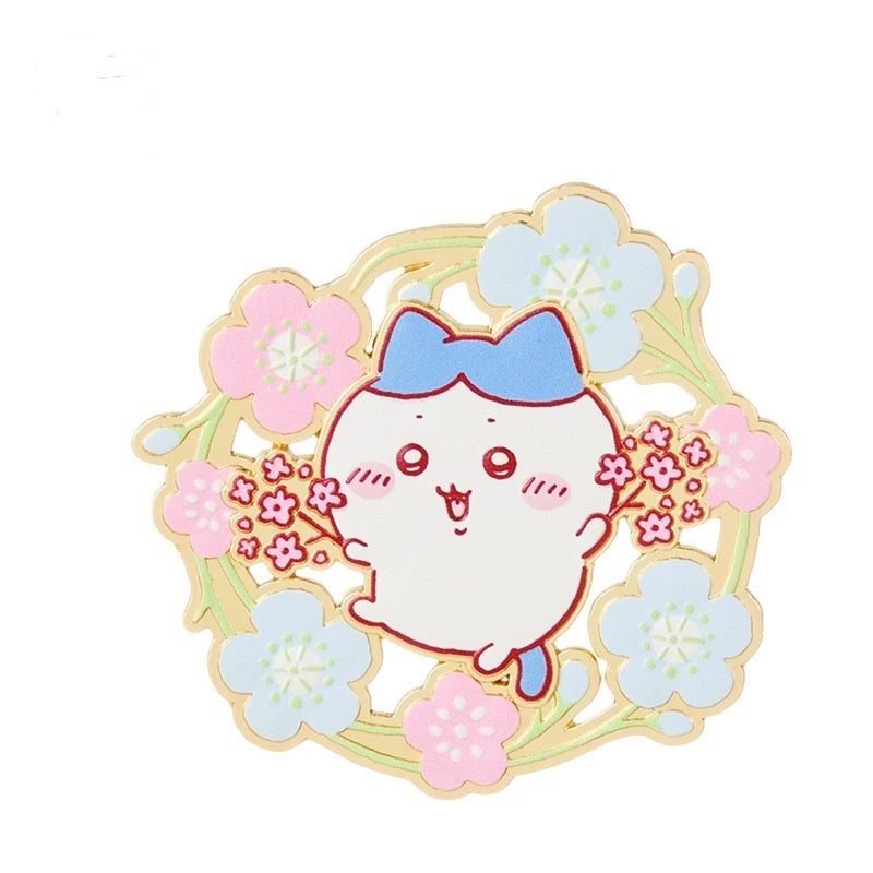 ChiiKawa X Miniso Sakura Limited Series | ChiiKawa Hachiware Usagi - Metal Magnet Pin Kawaii Items Room Decoration Item  WinnieTheBirds Toy Shop