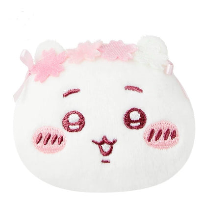ChiiKawa X Miniso Sakura Limited Series | Chiikawa Hachiware Usagi Momonga Kurimanju Rakko - Plush Pin Cotton Badge Kawaii Items  WinnieTheBirds Toy Shop