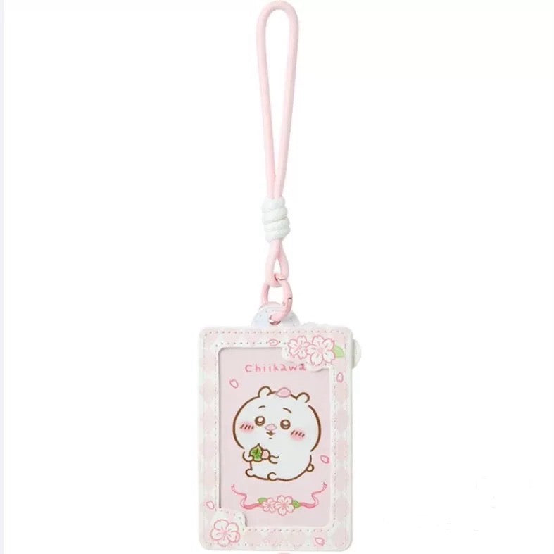 ChiiKawa X Miniso Sakura Limited Series | ChiiKawa Hachiware Usagi Momonga Sakura Cardholder - Kawaii Items Room Decoration Item  WinnieTheBirds Toy Shop