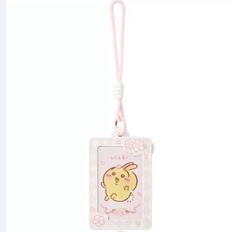 ChiiKawa X Miniso Sakura Limited Series | ChiiKawa Hachiware Usagi Momonga Sakura Cardholder - Kawaii Items Room Decoration Item  WinnieTheBirds Toy Shop