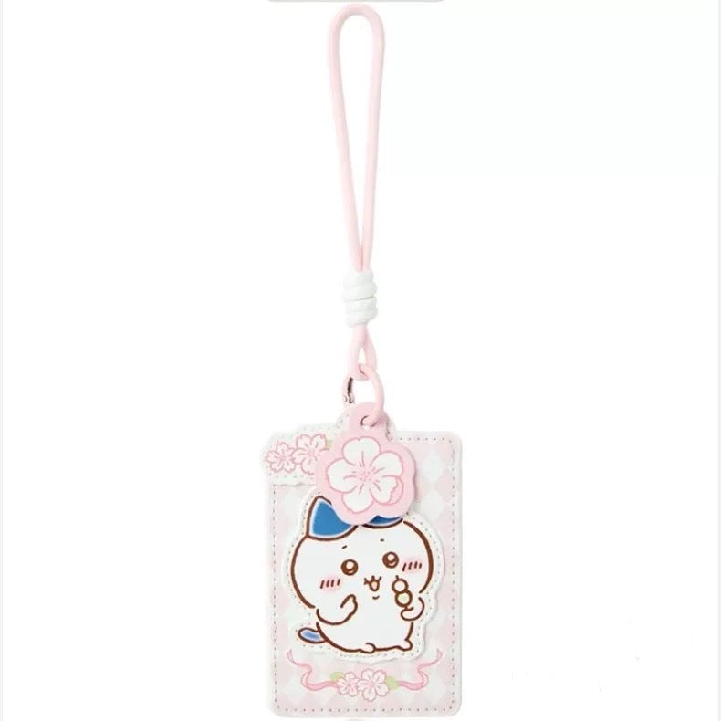 ChiiKawa X Miniso Sakura Limited Series | ChiiKawa Hachiware Usagi Momonga Sakura Cardholder - Kawaii Items Room Decoration Item  WinnieTheBirds Toy Shop