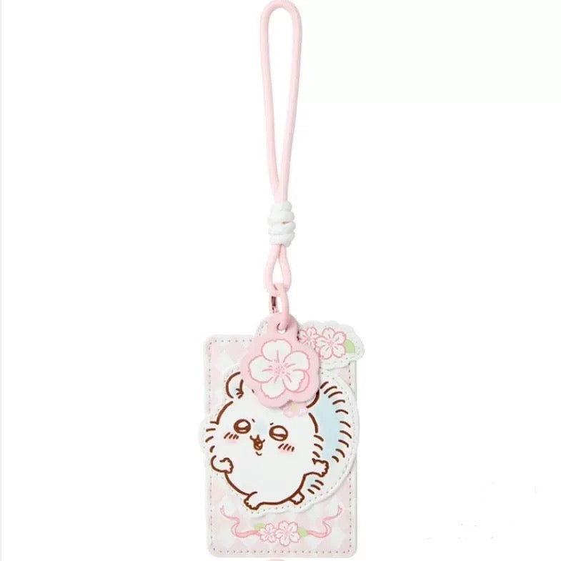 ChiiKawa X Miniso Sakura Limited Series | ChiiKawa Hachiware Usagi Momonga Sakura Cardholder - Kawaii Items Room Decoration Item  WinnieTheBirds Toy Shop