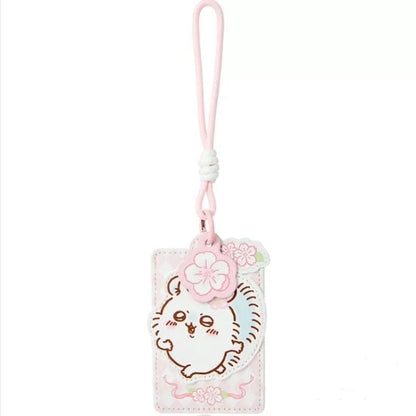 ChiiKawa X Miniso Sakura Limited Series | ChiiKawa Hachiware Usagi Momonga Sakura Cardholder - Kawaii Items Room Decoration Item  WinnieTheBirds Toy Shop