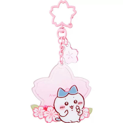 ChiiKawa X Miniso Sakura Limited Series | ChiiKawa Hachiware Usagi Momonga Sakura Quicksand Acrylic Keychain - Kawaii Items  WinnieTheBirds Toy Shop