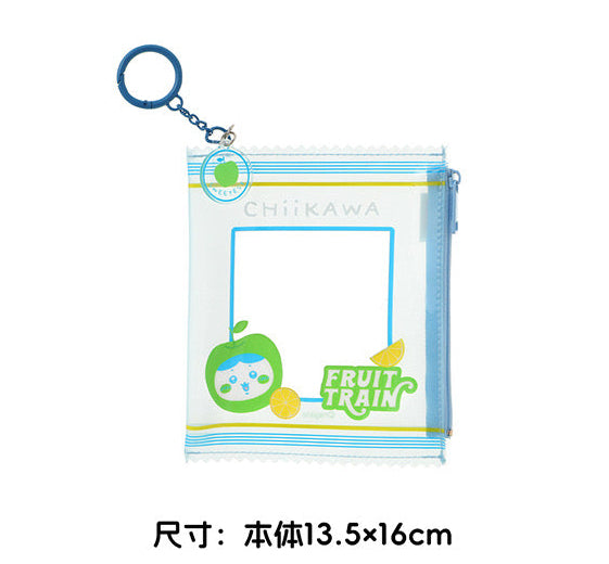 ChiiKawa X Miniso Fruit Market Series | ChiiKawa Hachiware Usagi Fruit Style Transparent Plastic Itabag Doll Bag Keychain - Kawaii Items Room Decoration