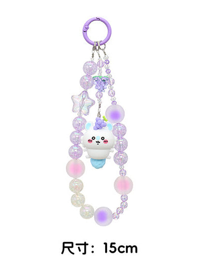 ChiiKawa X Miniso Fruit Market Series | ChiiKawa Hachiware Usagi Momonga with Fruit Mini Figure Phone Keychain - Kawaii Items Room Decoration