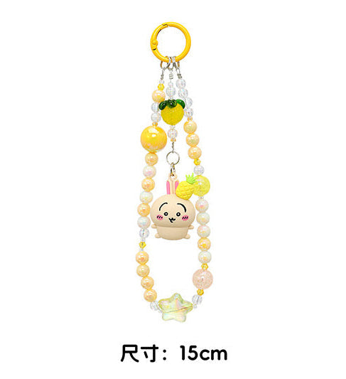 ChiiKawa X Miniso Fruit Market Series | ChiiKawa Hachiware Usagi Momonga with Fruit Mini Figure Phone Keychain - Kawaii Items Room Decoration