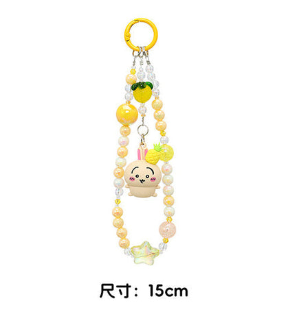ChiiKawa X Miniso Fruit Market Series | ChiiKawa Hachiware Usagi Momonga with Fruit Mini Figure Phone Keychain - Kawaii Items Room Decoration