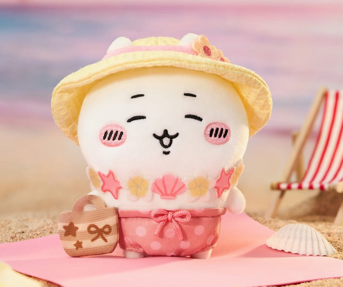 ChiiKawa X HaiNan Limited Series | ChiiKawa Hachiware Usagi Enjoy Holiday on Beach Cute Plush Doll - Kawaii items Room Decoration Doll