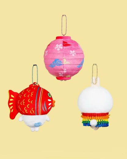 ChiiKawa X Mid Autumn Festival Chiikawa Days Limited Series | ChiiKawa Hachiware Usagi in Mid-Autumn Lantern Carnival Cute Plush Doll & Keychain - Kawaii items Room Decoration Doll