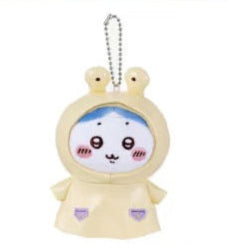 ChiiKawa X Miniso Hot Summer Series | ChiiKawa Hachiware Usagi Raincoat Cute Plush Doll Keychain - Kawaii Items Room Decoration Doll