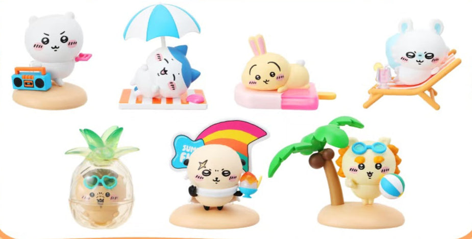 ちいかわ　ハチワレ　うさぎ　ラッコ　くりまんじゅう　モモンガ　シーサー　カーテン ちいかわ × MINISO ホットサマーシリーズ | ちいかわ ハチワレ うさぎ