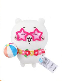ChiiKawa X Miniso Hot Summer Series | ChiiKawa Hachiware Usagi Shisa Wearing Summer Garland Cute Plush Doll  - Kawaii Items Room Decoration Doll
