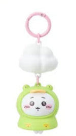 ChiiKawa X Miniso Hot Summer Series | ChiiKawa Hachiware Usagi Raincoat Cute Plastic Doll Light Up Function Keychain - Kawaii Items Room Decoration Doll