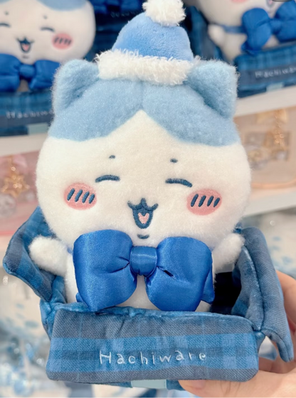 ChiiKawa X Miniso White Christmas Series | ChiiKawa Hachiware Usagi in Christmas Box Plush Doll - Kawaii Items Room Decoration doll