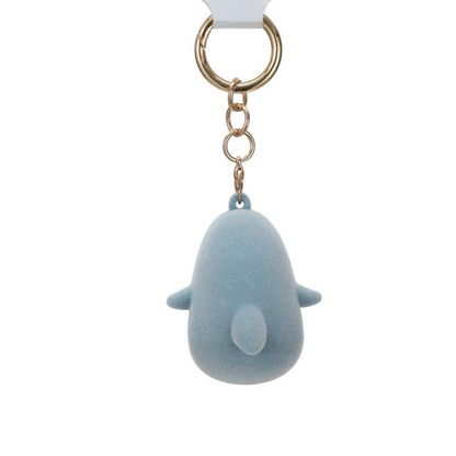 Miniso X Mofusand | Mofusand Cat in Shark Costume Cute Flocked Plastic Doll Keychain - Kawaii items Room Decoration