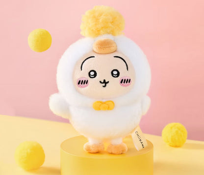 ChiiKawa X Nanjing Limited Series | ChiiKawa Hachiware Usagi Momonga in Fluffy Duck Costume Cute Plush Doll Keychain - Kawaii items Room Decoration Doll