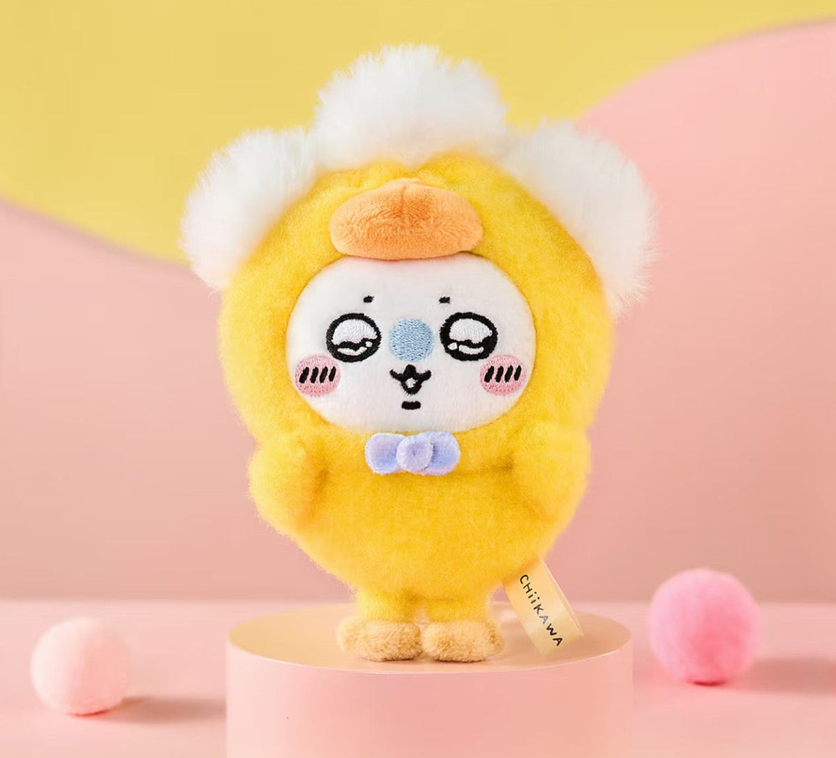 ChiiKawa X Nanjing Limited Series | ChiiKawa Hachiware Usagi Momonga in Fluffy Duck Costume Cute Plush Doll Keychain - Kawaii items Room Decoration Doll