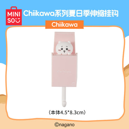 ChiiKawa X Miniso Hot Summer Series | ChiiKawa Hachiware Usagi Cute Plastic Doll Retractable Hooks - Kawaii Items Room Decoration